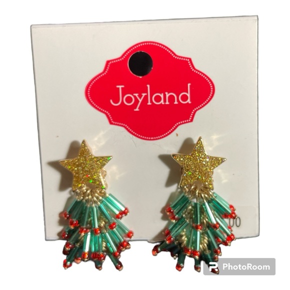 Joyland Jewelry - Joyland Christmas tree dangling post earrings new